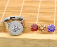 Лот: 7394836. Фото: 2. Кольцо со сменными кристаллами... Ювелирные изделия, бижутерия, часы