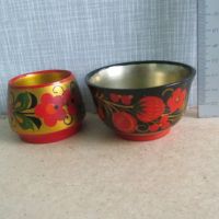 Лот: 22375554. Фото: 2. Солонка конусная набор 2 шт. дерево... Сувениры