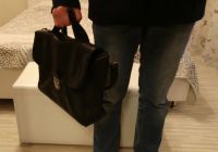 Лот: 14086298. Фото: 7. Кожаный портфель dr.Koffer (черный...