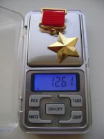 Лот: 21338321. Фото: 7. Муляж медали Золотая Звезда.