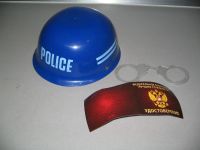 Лот: 10448370. Фото: 2. каска полиция + подарок,детская... Праздничные костюмы, аксессуары