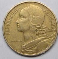 Лот: 1452905. Фото: 2. Франция. 10 сантим 1963г. Монеты
