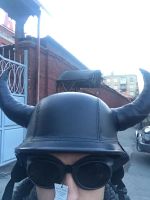 Лот: 9529951. Фото: 5. Шлем, каска, гермак . С рогами...
