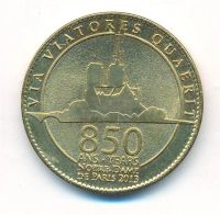 Лот: 25515743. Фото: 2. Франция 2013 туристический жетон... Значки, медали, жетоны