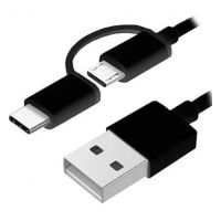 Лот: 16549497. Фото: 2. Кабель 2 in 1 USB Type-C / Micro-USB... Аксессуары