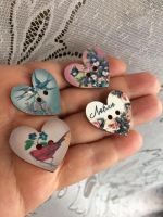 Лот: 10947558. Фото: 4. Сердечки-пуговицы винтажные