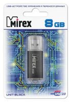 Лот: 10653012. Фото: 3. Флешка USB 8 ГБ Mirex Unit Black... Компьютеры, оргтехника, канцтовары