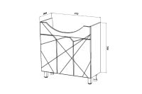 Лот: 23648241. Фото: 8. Тумба напольная Sanstar Каскад