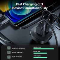 Лот: 21437870. Фото: 6. Автозарядка ACEFAST B3 66W USB-C...