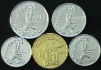 Лот: 6507653. Фото: 2. Донбасс 5 монет 2015г АНЦ = сувенирный... Монеты