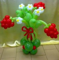 Лот: 5132734. Фото: 2. Оригинальный букет цветов из воздушных... Сувениры, подарки