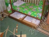 Лот: 927616. Фото: 2. Кроватка-качалка с ящиком для... Детская мебель