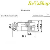 Лот: 20230252. Фото: 4. Авиационный разъём GX-16 2/3/4...