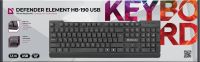 Лот: 25822397. Фото: 3. Клавиатура Defender Element HB-190... Компьютеры, оргтехника, канцтовары