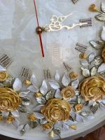 Лот: 19067538. Фото: 4. Настенные часы "Розы" из эпоксидной... Красноярск