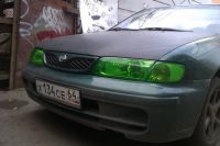 Лот: 7084326. Фото: 3. Пленка для фар Oracal Зеленый... Авто, мото, водный транспорт