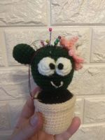 Лот: 11338507. Фото: 4. Игольница кактус амигуруми