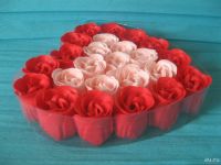 Лот: 9027852. Фото: 2. розы красные, розовые из МЫЛА... Мыловарение