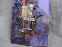 Лот: 16300273. Фото: 4. Открытка ручной работы "Бокалы...