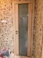 Лот: 16248285. Фото: 2. 2 двери с матовым стеклом. Двери, окна, фурнитура