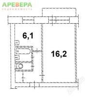 Лот: 1850417. Фото: 2. Продам 1 комнатную квартиру на... Продажа