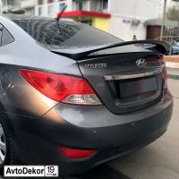 Лот: 14721170. Фото: 7. Высокий спойлер на Hyundai Solaris...