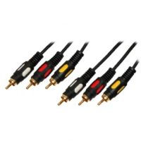 Лот: 4841081. Фото: 2. Кабель 3 RCA - 3 RCA 1,5 м 11148. Комплектующие