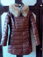 Лот: 6450453. Фото: 3. Пуховик коричневый, новый, размер... Одежда, обувь, галантерея