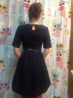 Лот: 8244449. Фото: 2. Платье трикотажное,цвет синий... Женская одежда