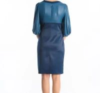 Лот: 10906593. Фото: 2. Шикарное,синее с розочкой, оригинальное... Женская одежда