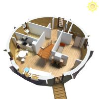 Лот: 8790788. Фото: 2. Купольный дом / Площадь 55 (89... Продажа