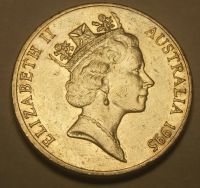 Лот: 4329051. Фото: 2. Австралия.20 центов 1995 г. 50... Монеты