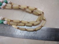 Лот: 24396541. Фото: 7. Бусы 3-рядные. Сатиновое стекло...