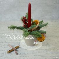 Лот: 10713334. Фото: 3. Новогодняя композиция "Аромат... Сувениры, подарки
