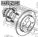 Лот: 25870262. Фото: 2. Ступица задняя FEBEST 0482Z30R. Автозапчасти