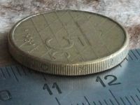 Лот: 10832336. Фото: 3. Монета 5 гульден пять Нидерланды... Коллекционирование, моделизм