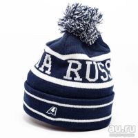 Лот: 13424028. Фото: 2. Шапка Россия, Темно-Синий. Мужская одежда