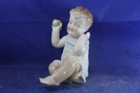 Лот: 23356978. Фото: 2. Редкая фарфоровая статуэтка Пупс... Антиквариат