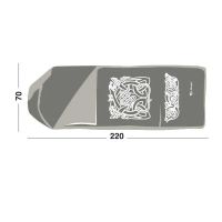 Лот: 5196951. Фото: 2. Спальный мешок "Альбаган" зеленый. Туризм