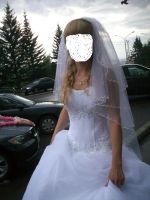 Лот: 4008800. Фото: 2. свадебное платье+фата+подъюбник-кольца. Свадебная мода