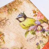 Лот: 19978414. Фото: 3. Декупажная карта «Птицы», 21 x... Красноярск