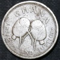 Лот: 12569726. Фото: 2. Экзотика с рубля (15753) Гана. Монеты