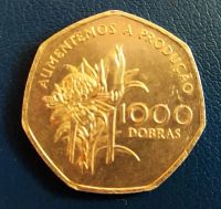 Лот: 19512975. Фото: 2. Сан-Томе и Принсипи 1000 добр... Монеты