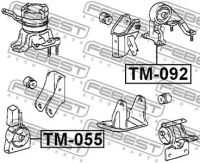 Лот: 25870395. Фото: 2. Подушка двигателя передняя FEBEST... Автозапчасти