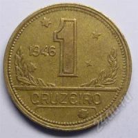 Лот: 75646. Фото: 2. Бразилия. 1 крузейро 1946г. Редкость... Монеты