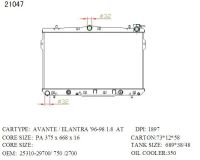 Лот: 3036187. Фото: 2. Радиатор охлаждения, Hyundai Elantra... Автозапчасти