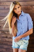 Лот: 4187596. Фото: 3. Рубашка " Tommy Hilfiger в горох... Одежда, обувь, галантерея