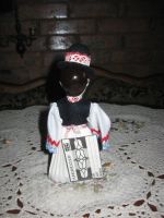 Лот: 17356715. Фото: 3. Винтажная сувенирная кукла в национальном... Дети растут