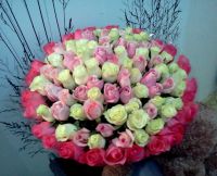 Лот: 2718346. Фото: 2. Букет 15 роз 70 см. Роза по 50... Цветы, букеты