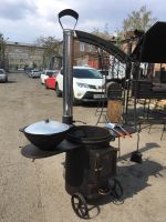 Лот: 13752589. Фото: 6. Печь под казан 22 литра, на колеса